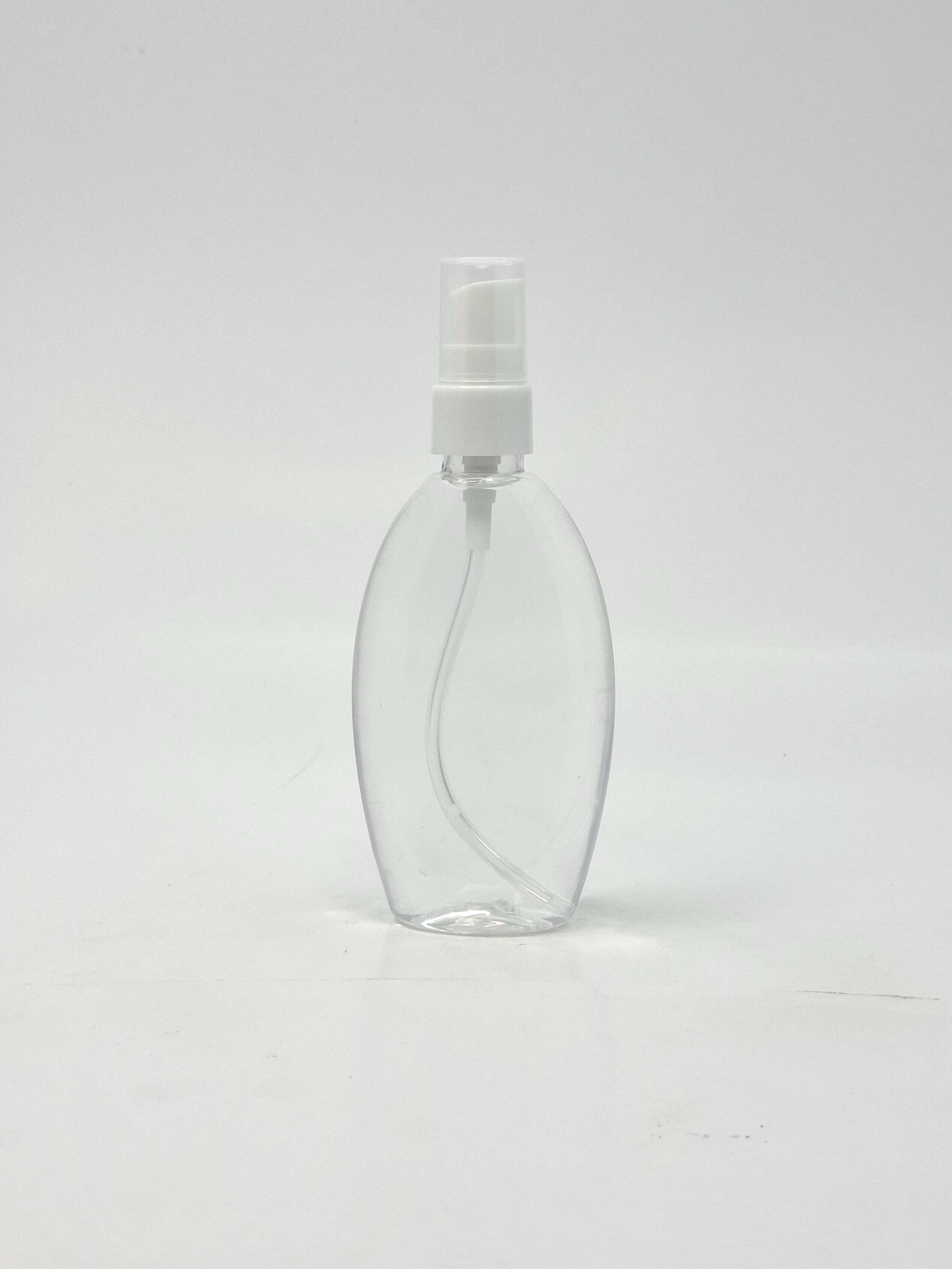 Main image of 100ml Body Lotion Bottle Clear - White Pump