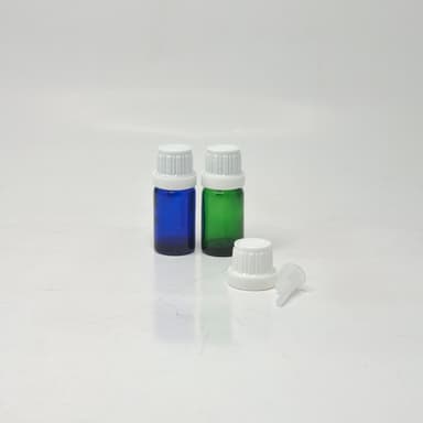 10ml Coloured Glass Bottle - White Euro Dropper