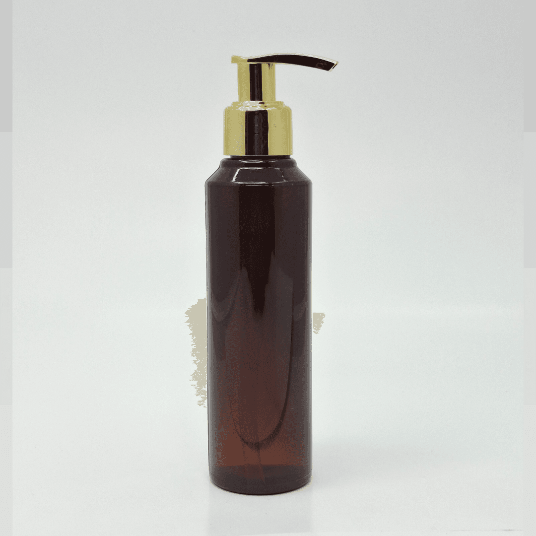 Main image of 150ml Amber Bottle - Gold Pump