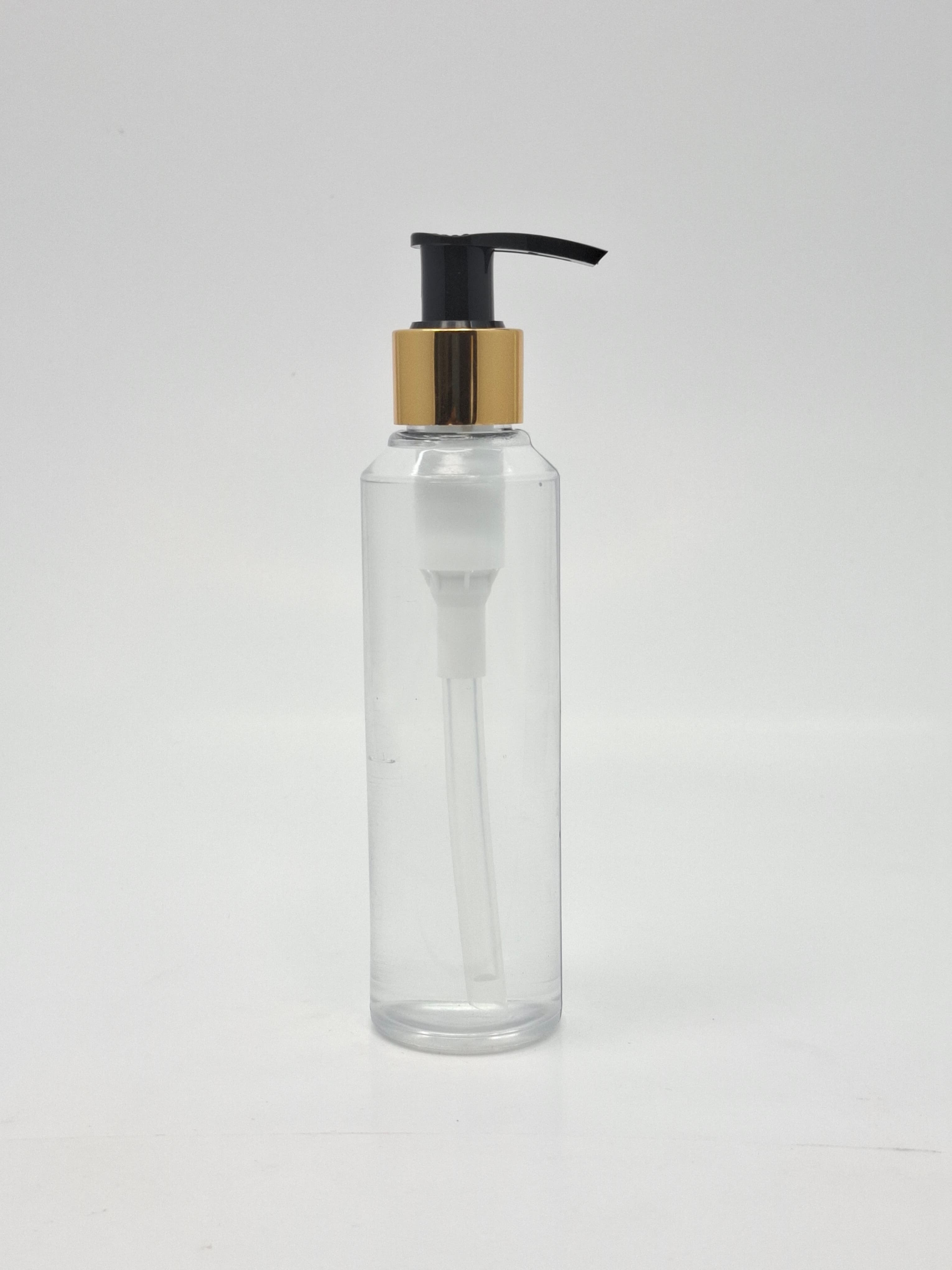 Main image of 150ml Round Bottle - Gold / Black Pump