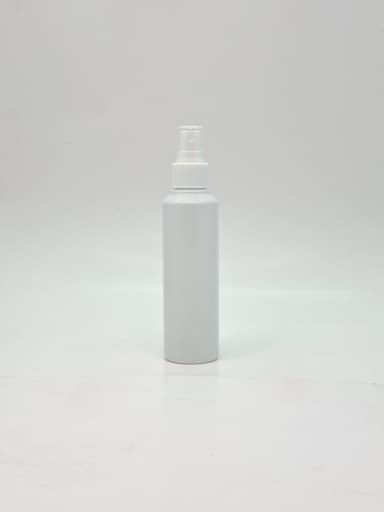 150ml Round Bottle White - 24mm White Spray
