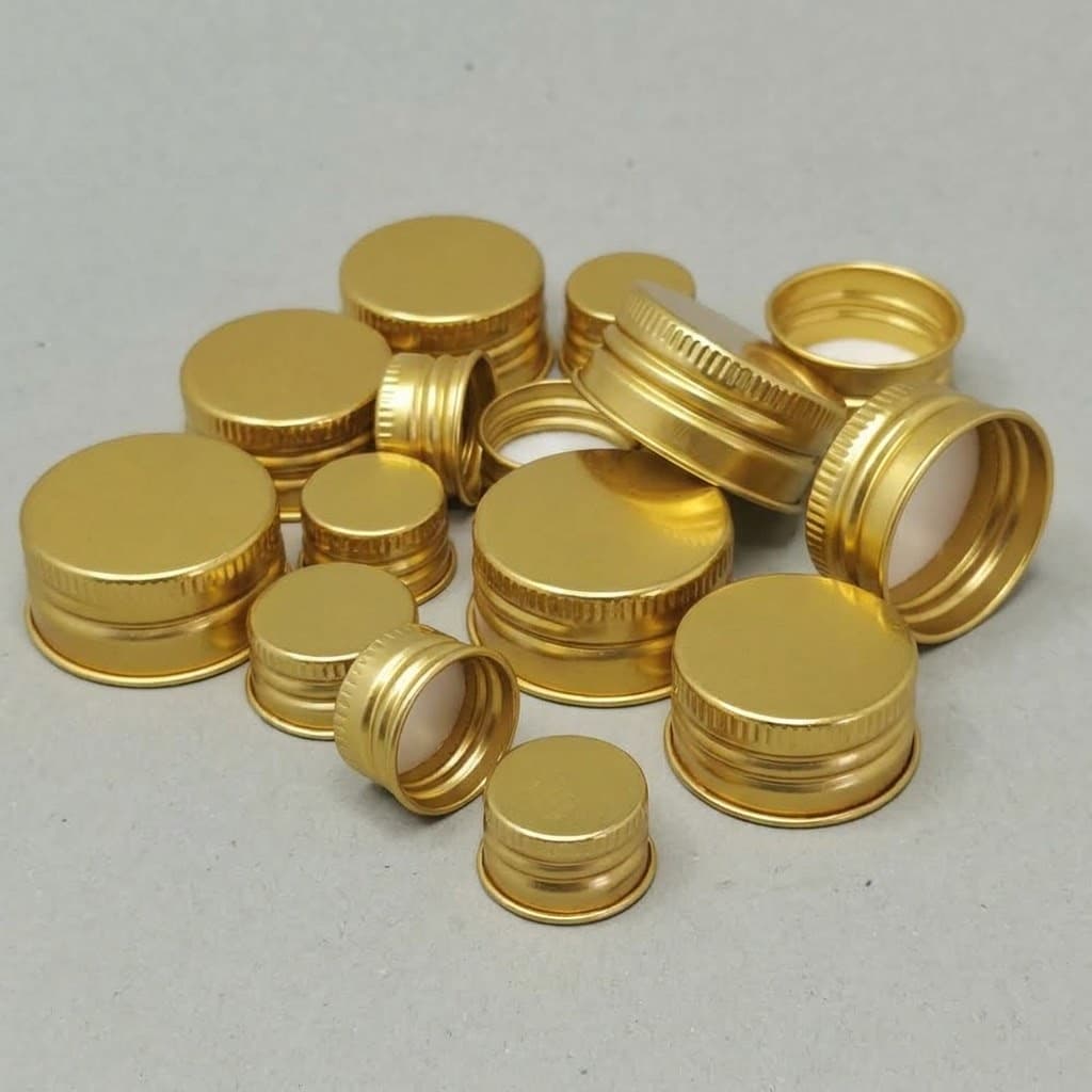 Main image of 18mm-31.5mm Aluminium Cap - Gold