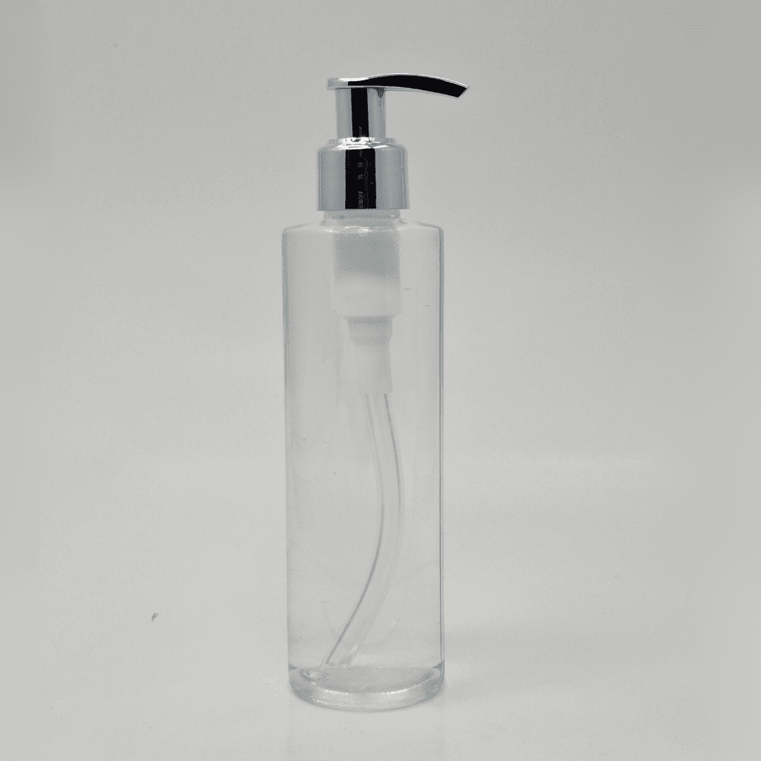 Main image of 200ml Round Bottle - Silver Pump