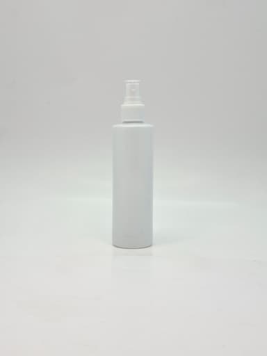 200ml Round Bottle White - 24mm White Spray