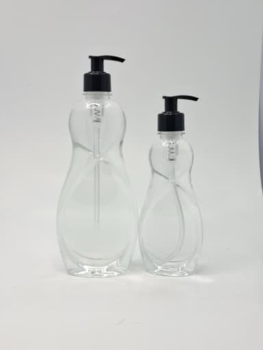 250ml-500ml Dish Wash Bottle - Black Pump