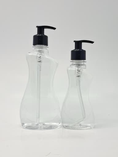 250ml-500ml Hand Wash Bottle - Black Pump
