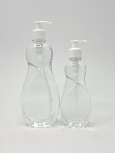 250ml-500ml Dish Wash Bottle - White Pump