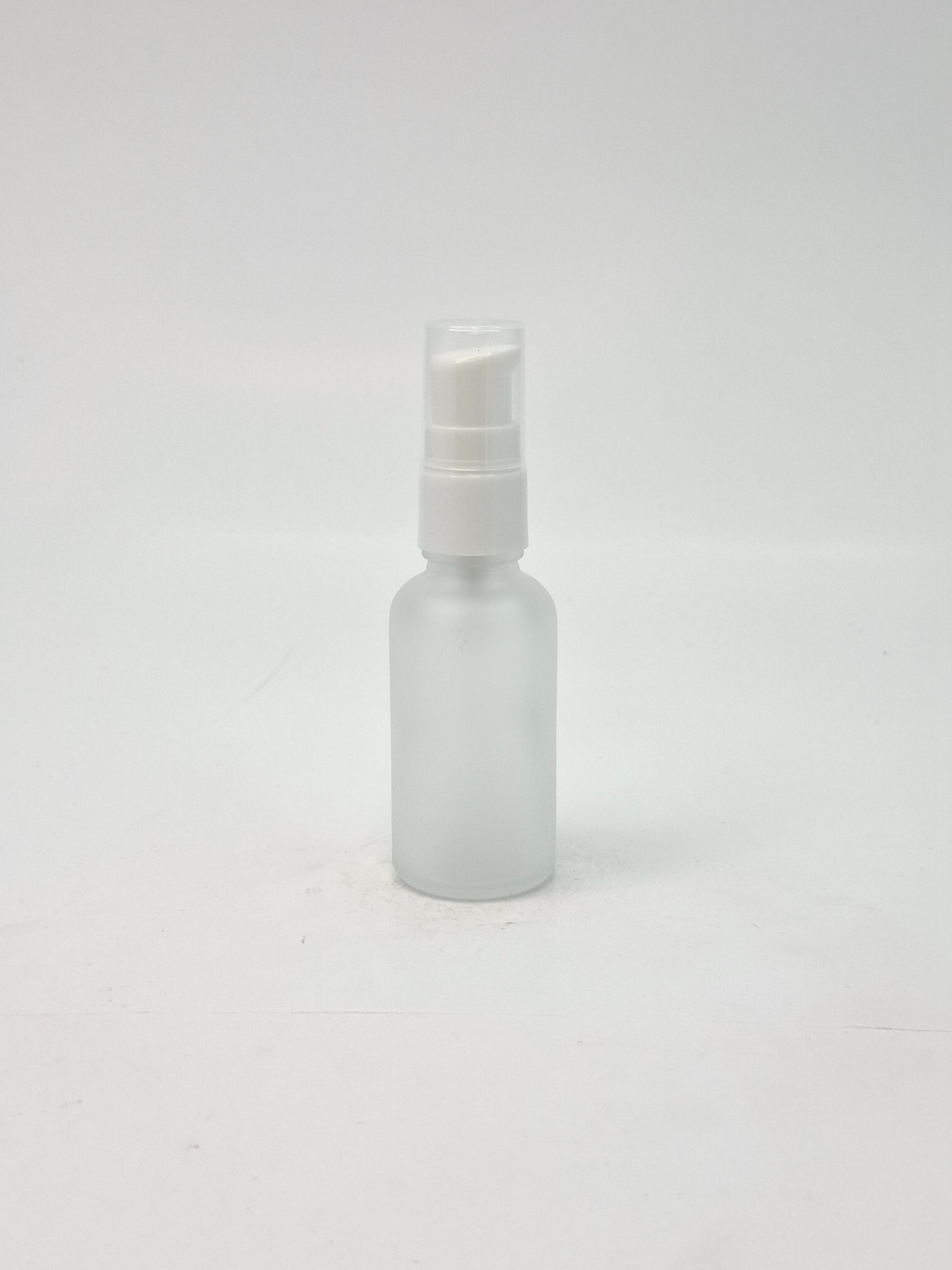 Main image of 30ml Frosted Glass Bottle - White Pump