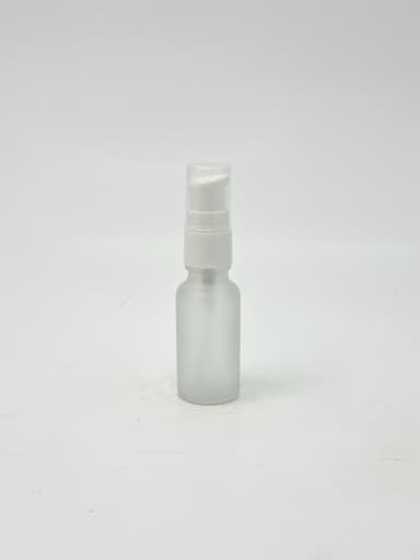 20ml Frosted Serum Bottle - White Pump