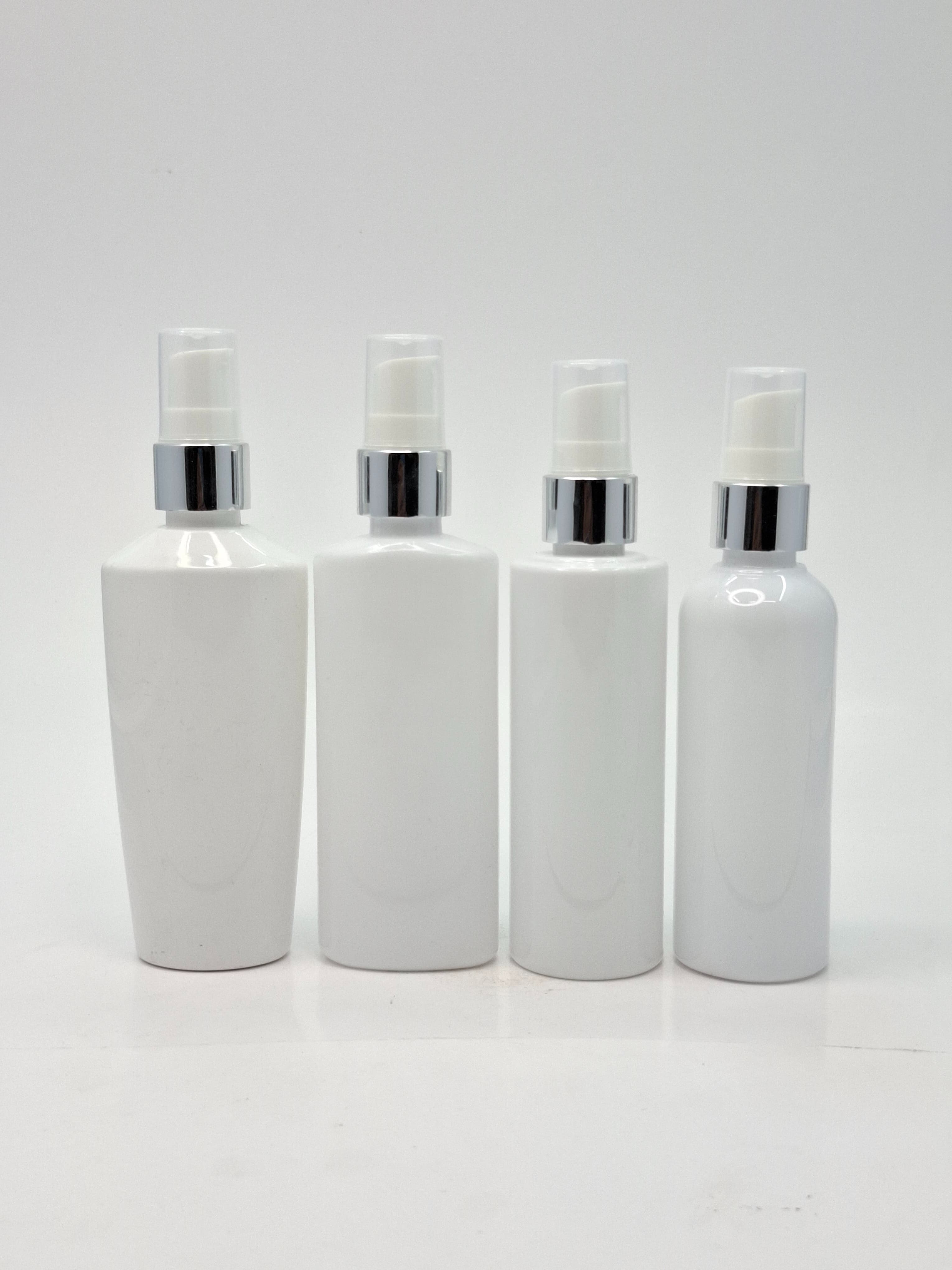 Main image of 100ml Milk White Bottle - Cream Pump