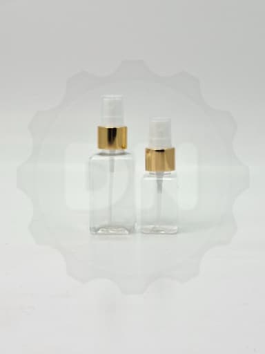 50ml Square Bottle - Clear