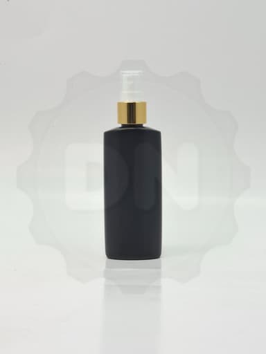 100ml Oval Bottle HDPE- Black 