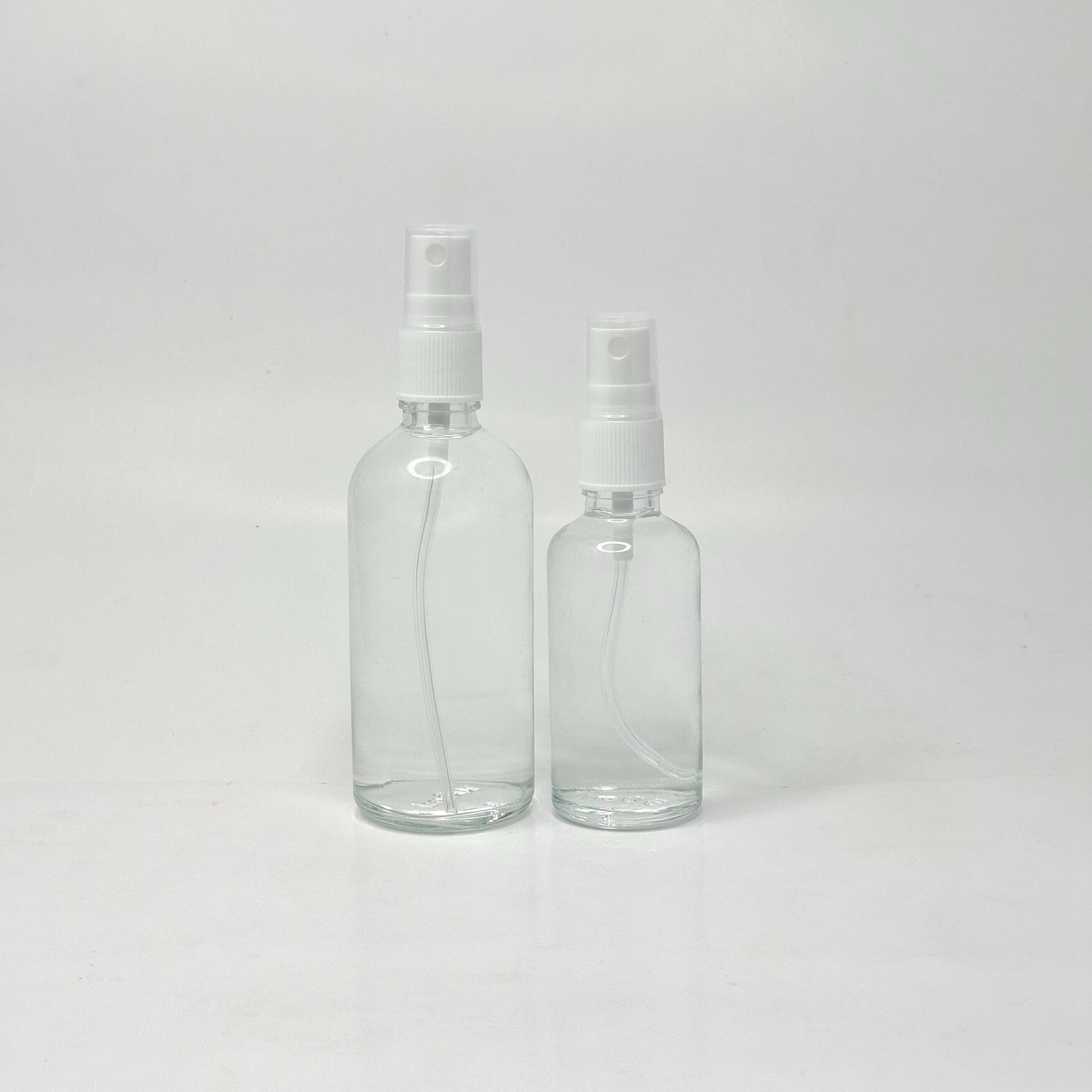 Main image of Clear Glass Bottle - White Spray 