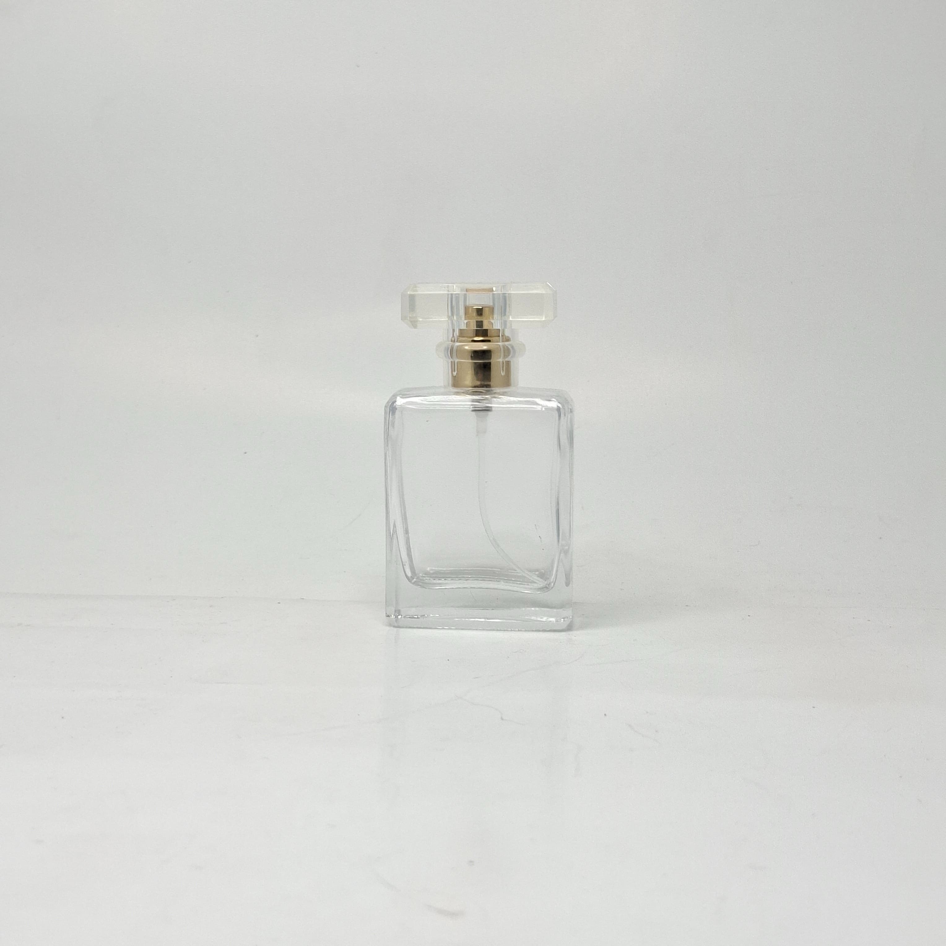 Main image of 50ml SQ Glass Perfume Bottle - Gold spray