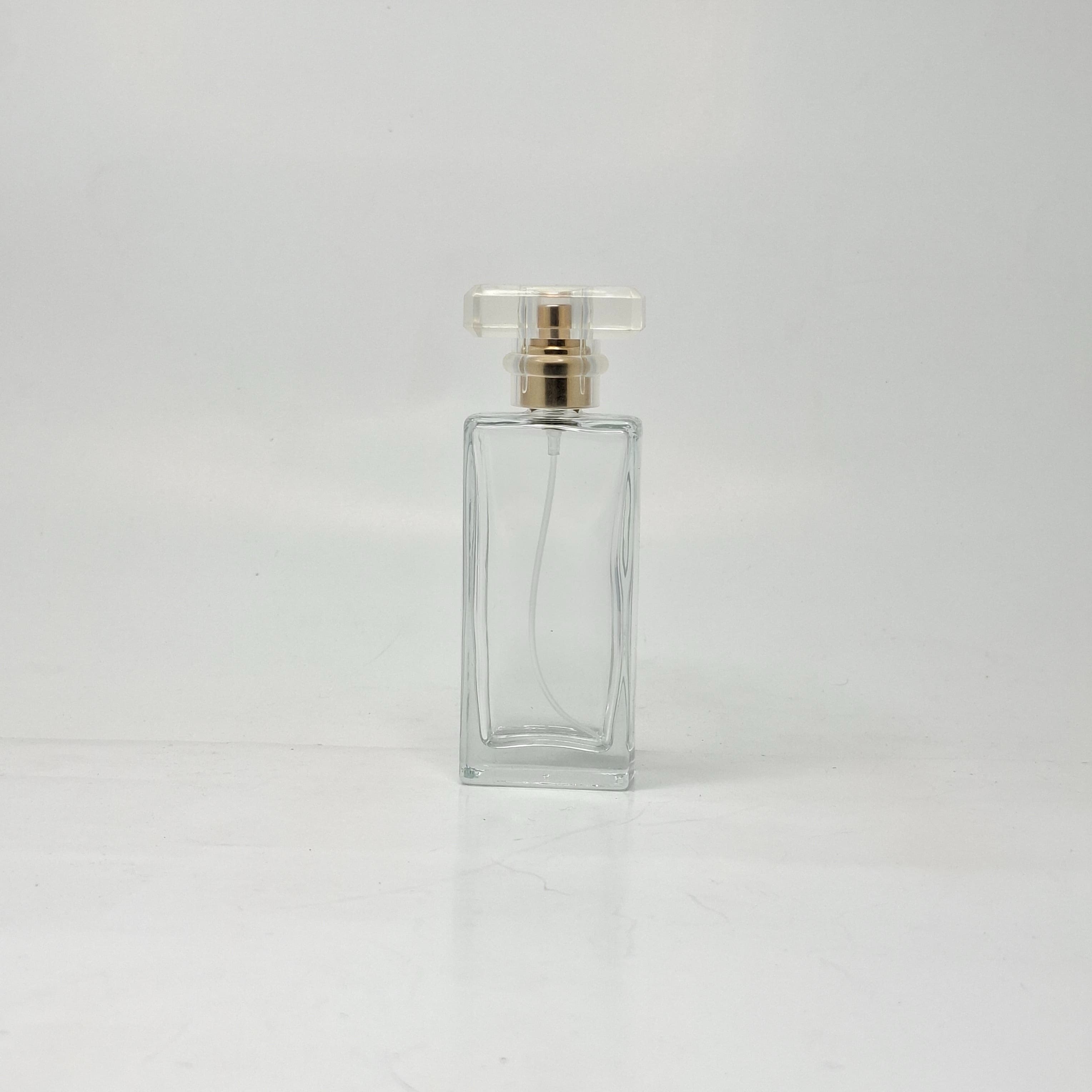 Main image of 50ml SQ Glass Perfume Bottle - Gold spray 