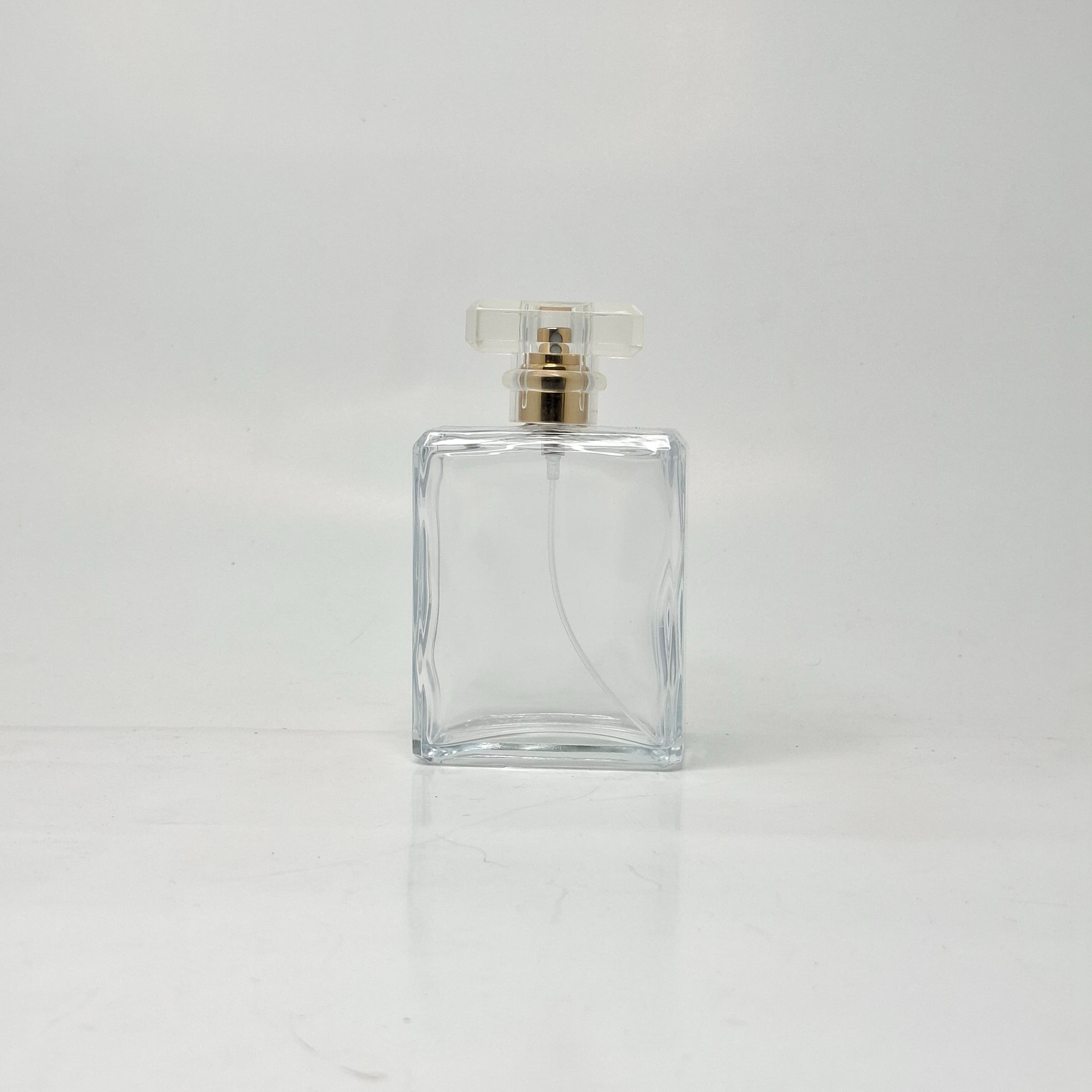 Main image of 100ml SQ Glass Perfume Bottle - Gold Spray 