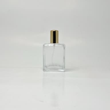 50ml SQ Glass Perfume Bottle - Gold Spray
