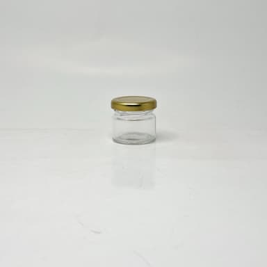30ml (1oz) Glass jar - Gold Lid