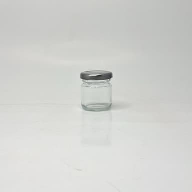 40ml (1.5oz) Glass Jar - Silver Lid