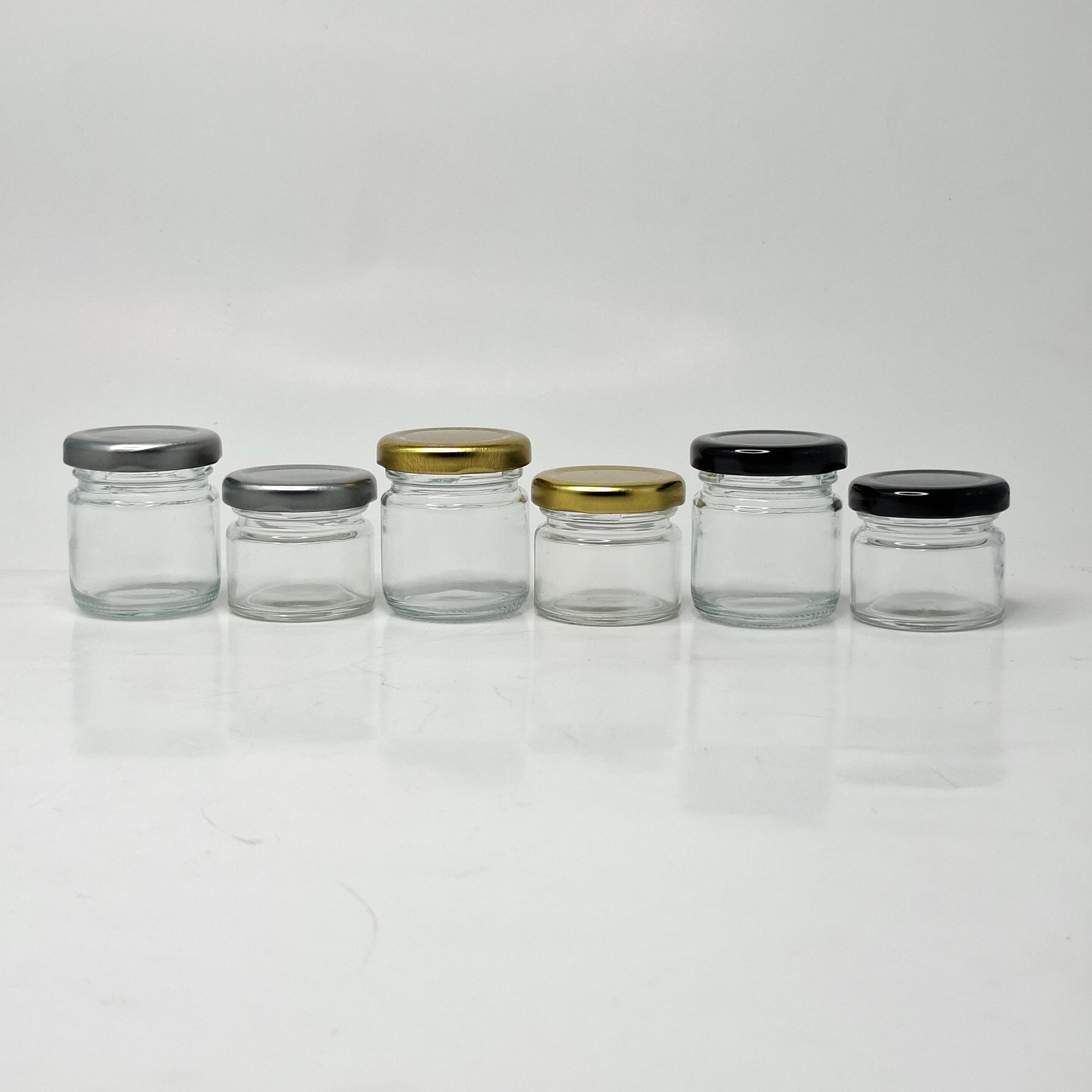 Thumbnail 3 of 30ml (1oz) Glass jar - Silver Lid