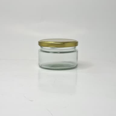 170ml Glass jar - Gold Lid 