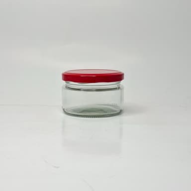 170ml Glass jar - Red Lid 