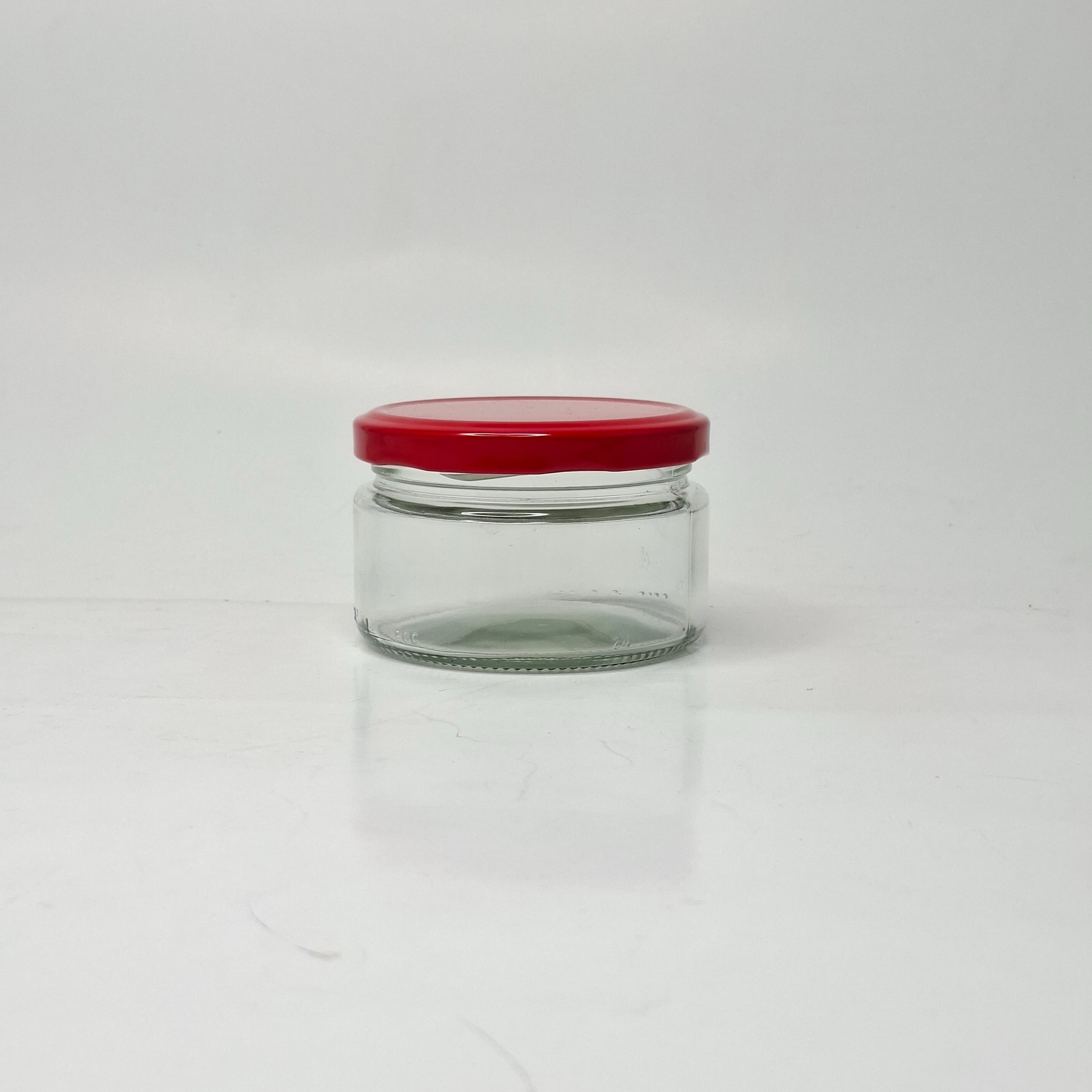 Main image of 170ml Glass jar - Red Lid 