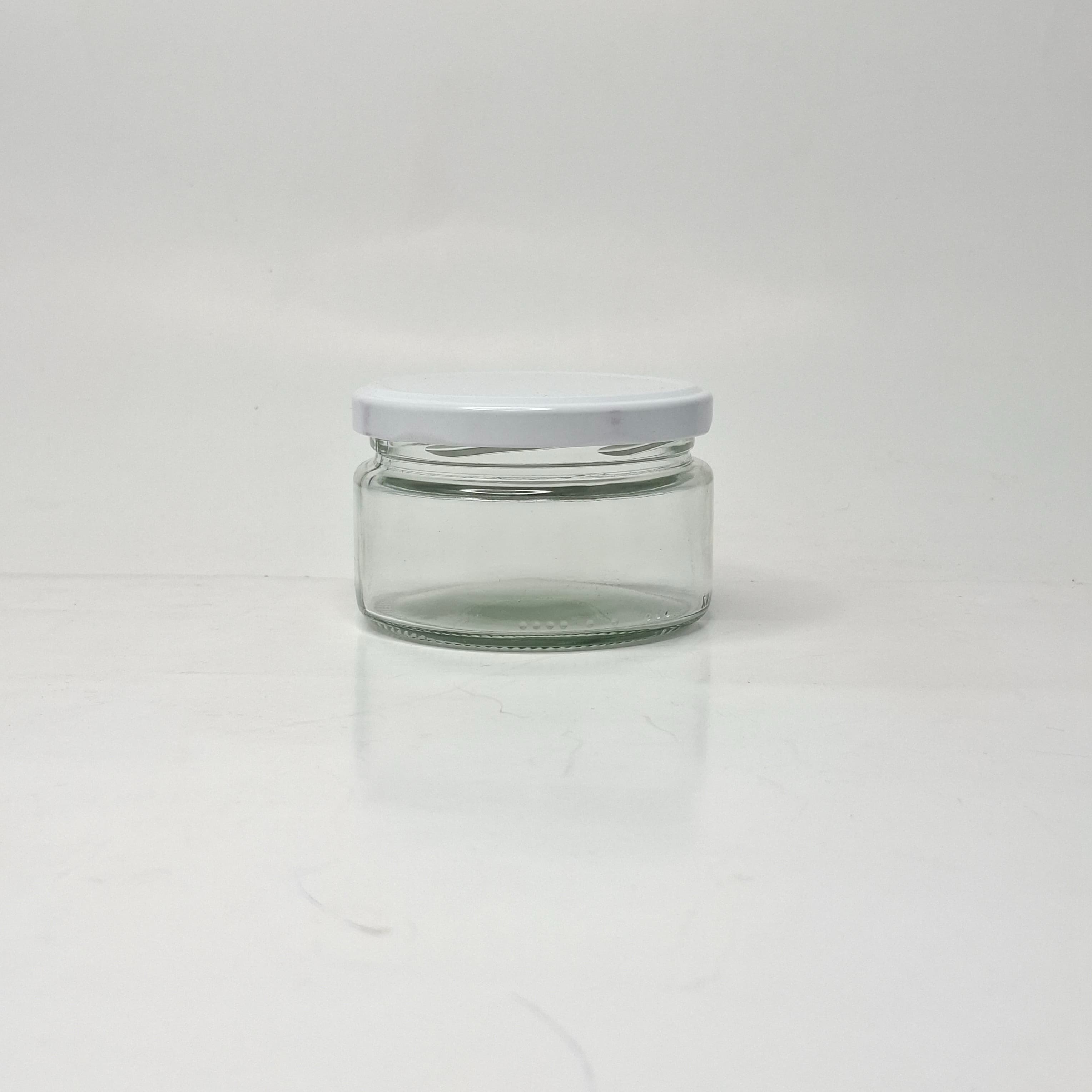 Main image of 170ml Glass jar - White Lid 