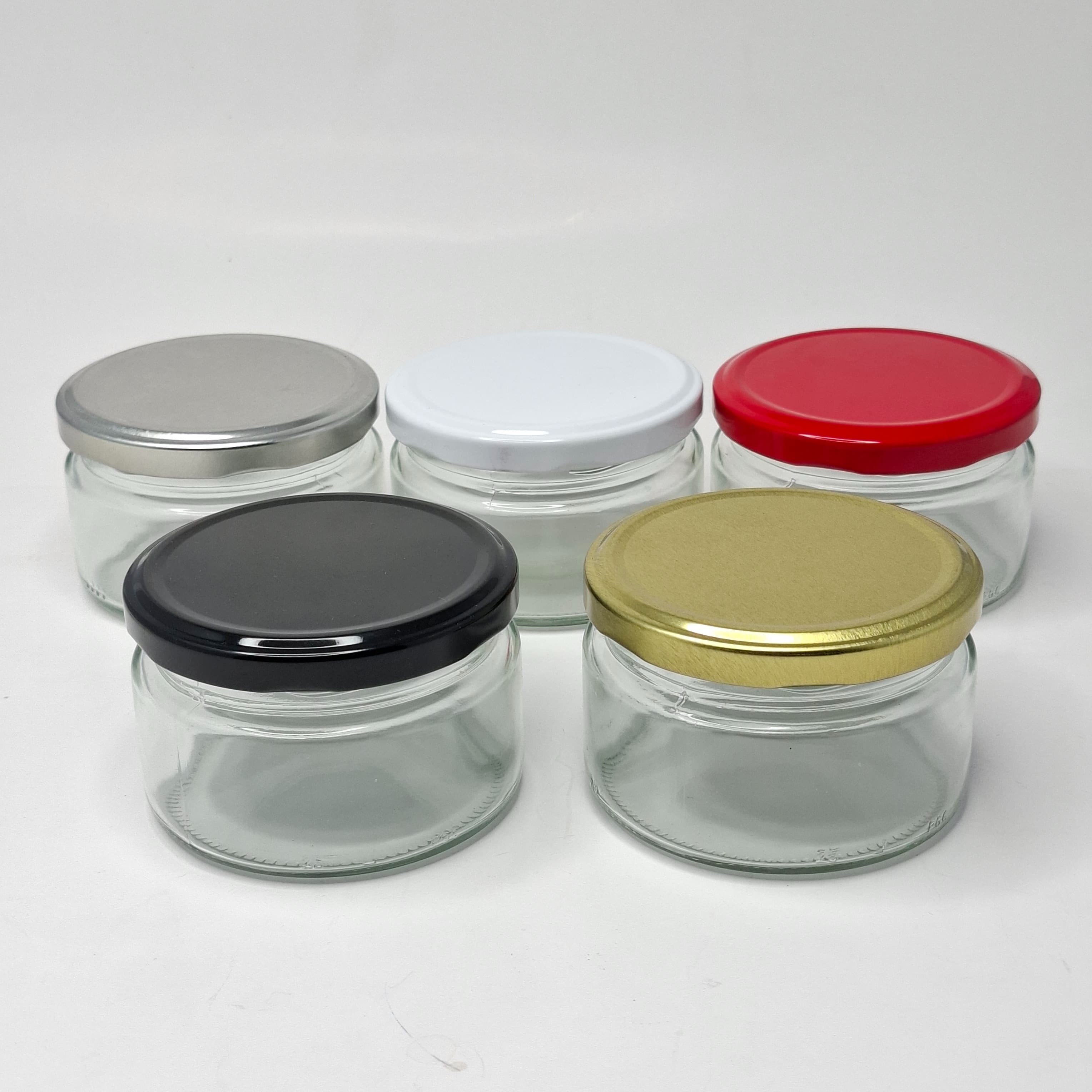 Thumbnail 3 of 170ml Glass jar - Gold Lid 