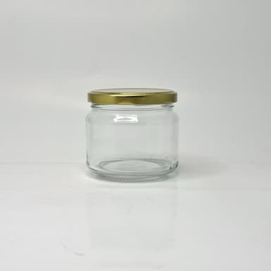 300ml Glass Jar - Gold Lid