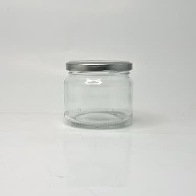 300ml Glass Jar - Silver Lid