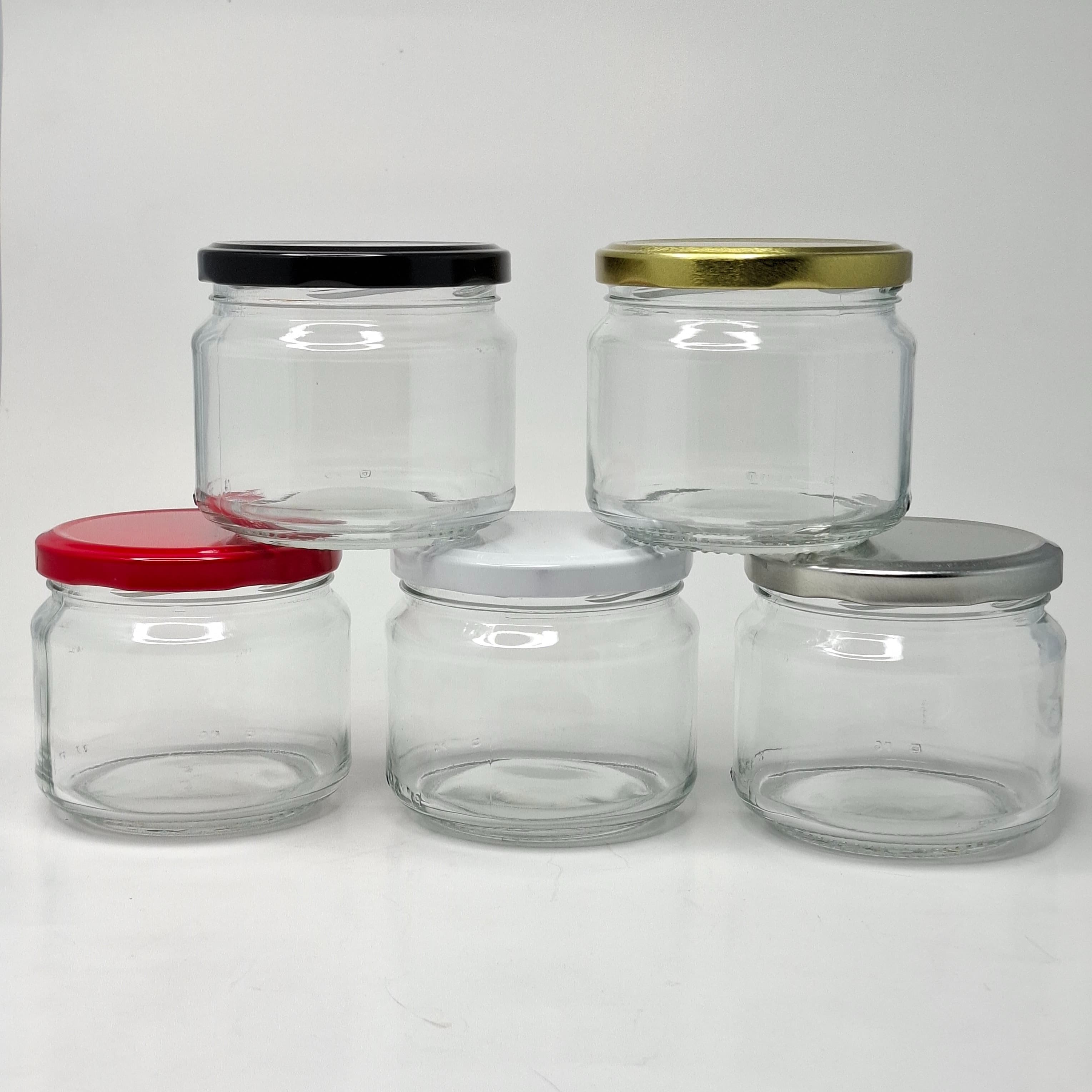 Thumbnail 2 of 300ml Glass Jar - Red Lid