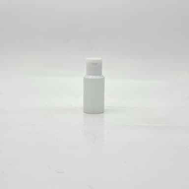 30ml Round Milk White- Flip Top Lid Clear