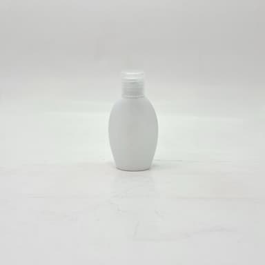 50ml body Lotion White - Flip Top Lid Clear
