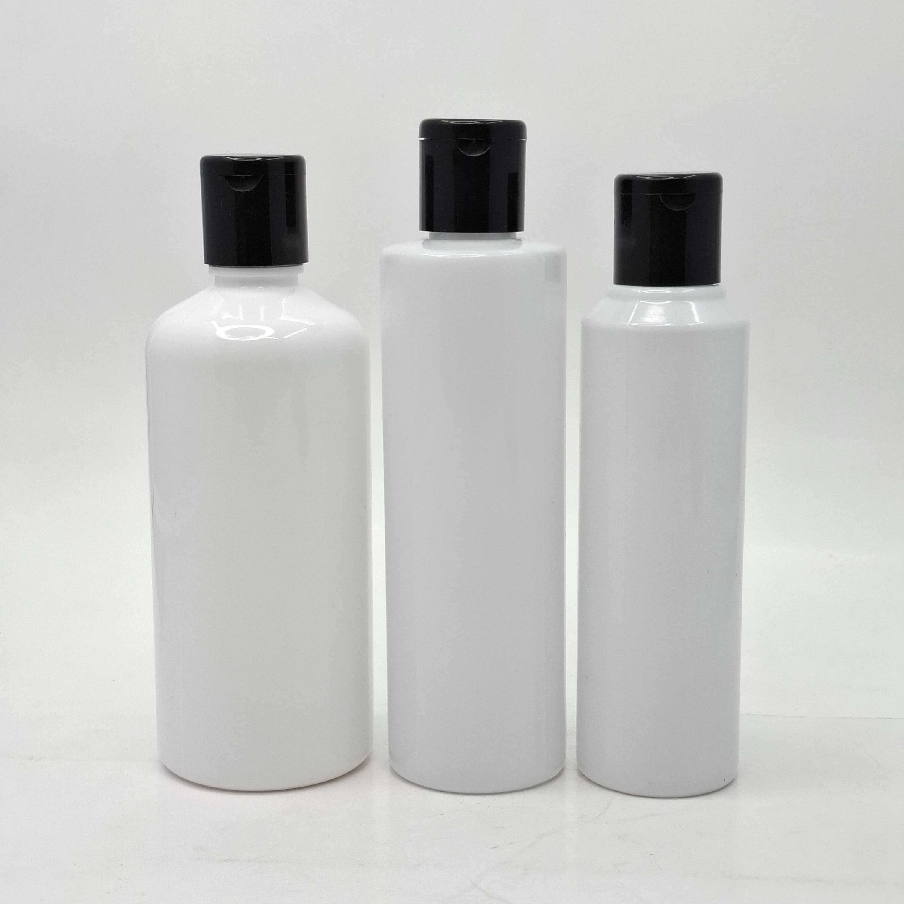Main image of White Bottle - Flip Top Lid Black