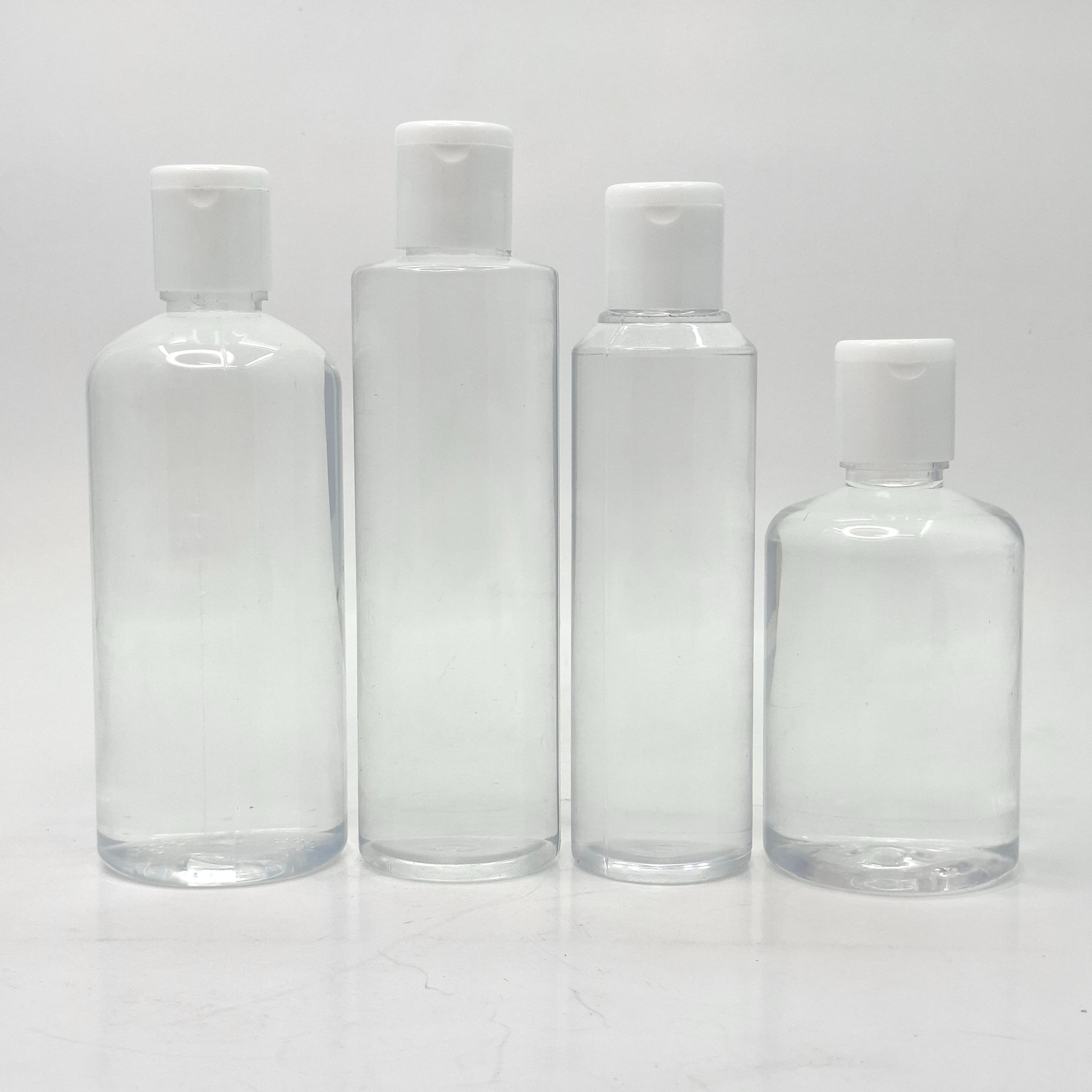 Main image of Clear Bottle - Flip Top Lid White