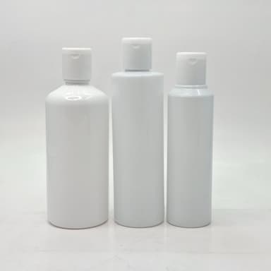 White Bottle -Flip Top Lid White