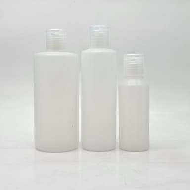 HDPE Clear Bottle - Flip Top Lid Clear