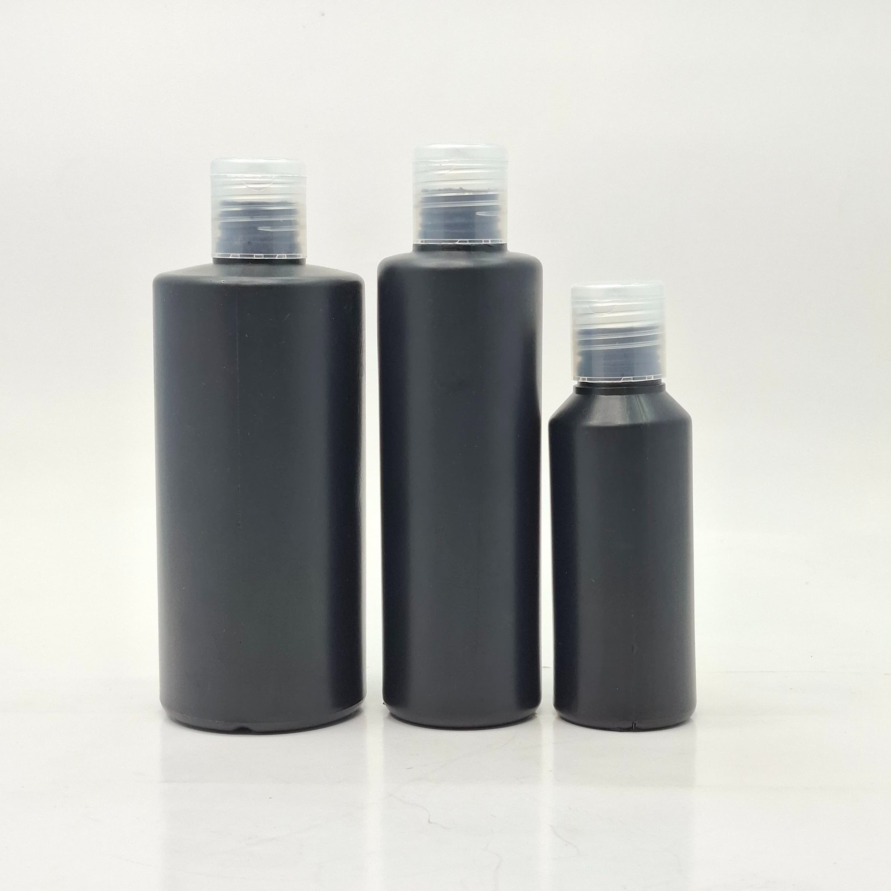 Main image of HDPE Black Bottle - Flip Top Lid Black