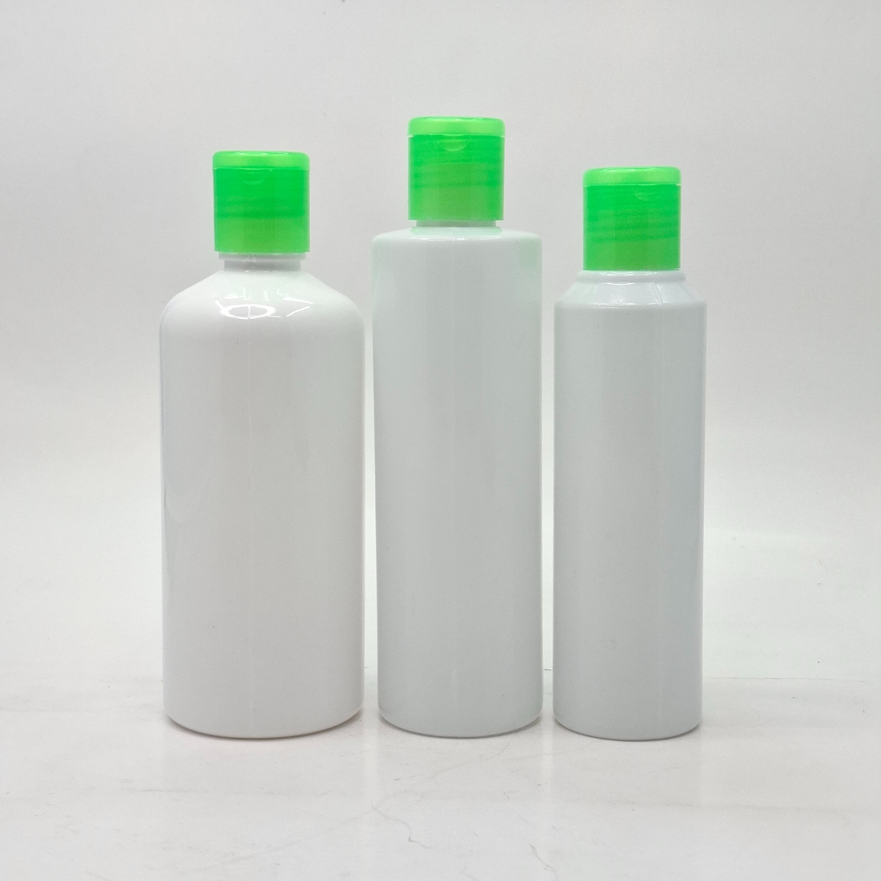 Main image of White Bottle -Flip Top Lid Green