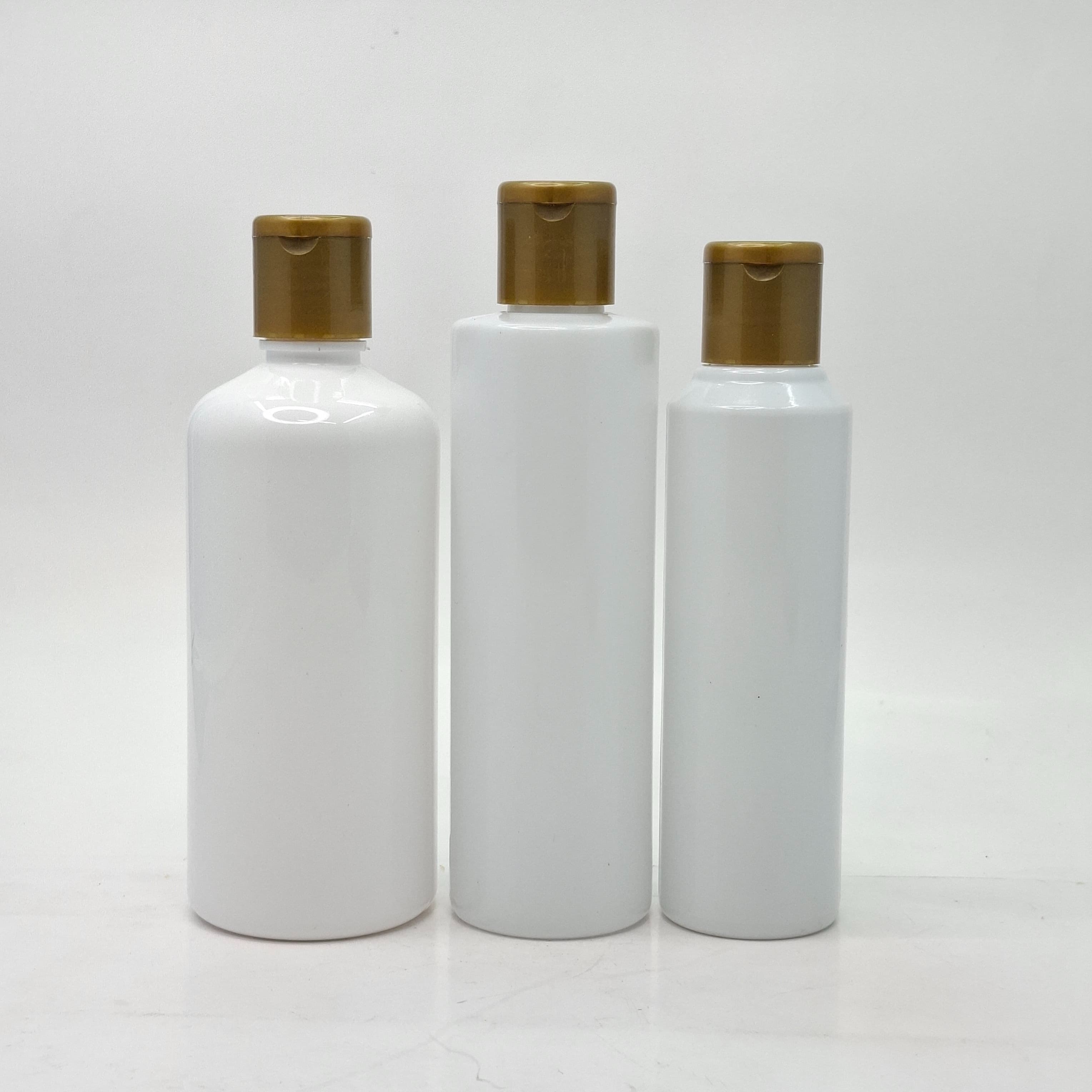 Main image of White Bottle -Flip Top Lid Gold