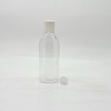 100ml Reebon Bottle Clear - Oil Lid White 