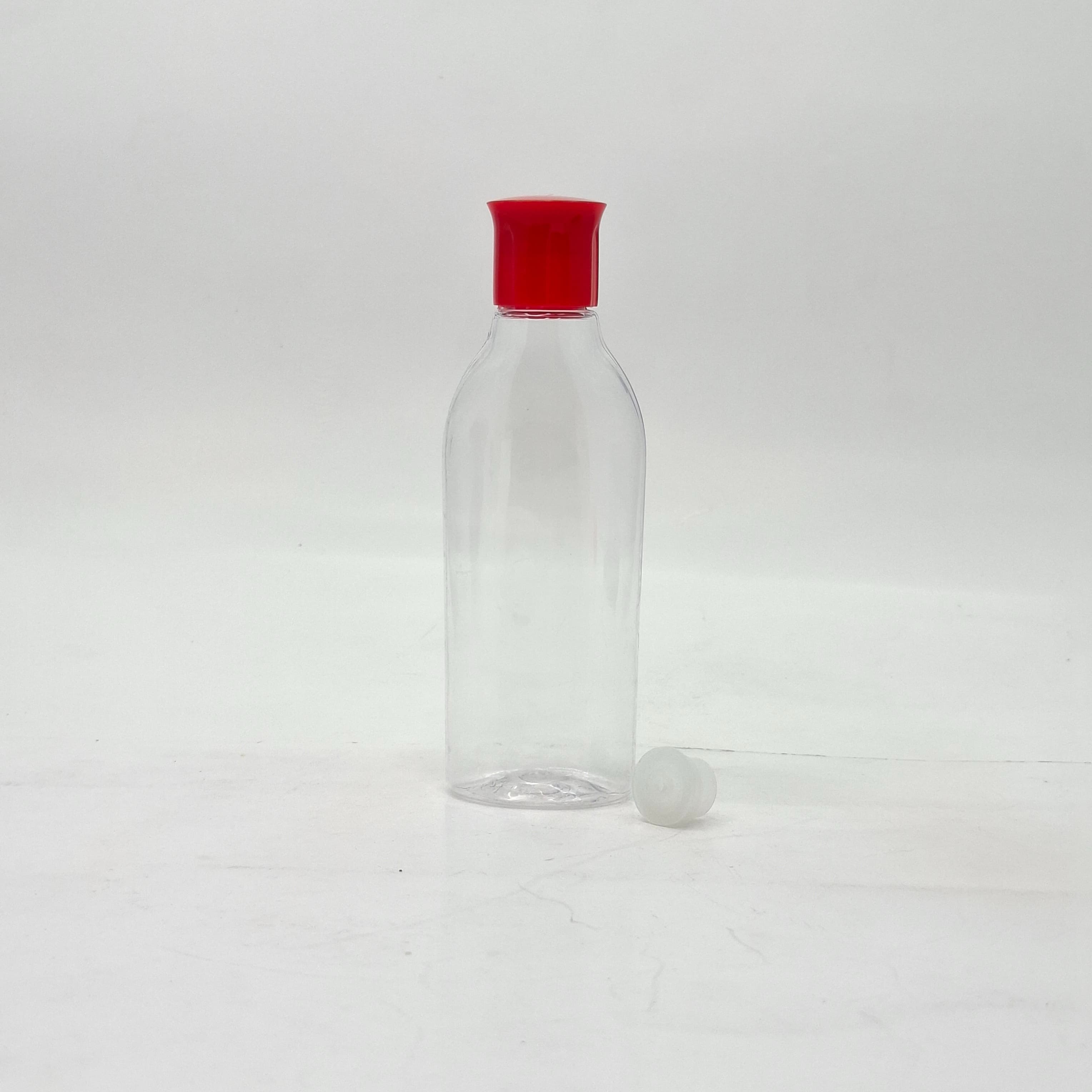 Main image of 100ml Reebon Bottle Clear - Oil Lid Red