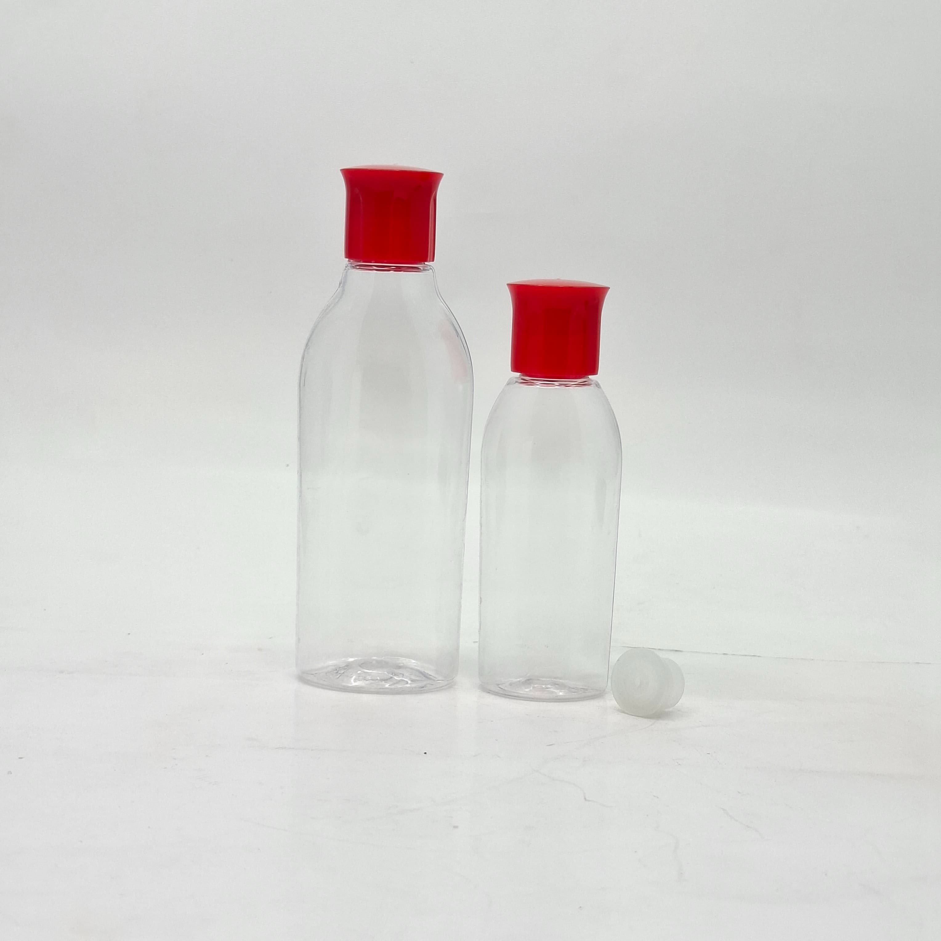 Thumbnail 2 of 100ml Reebon Bottle Clear - Oil Lid Red