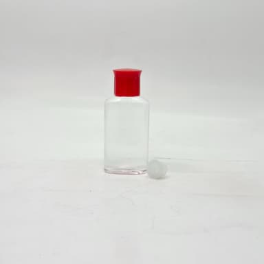 50ml Oval Bottle Clear - Oil Lid Clear