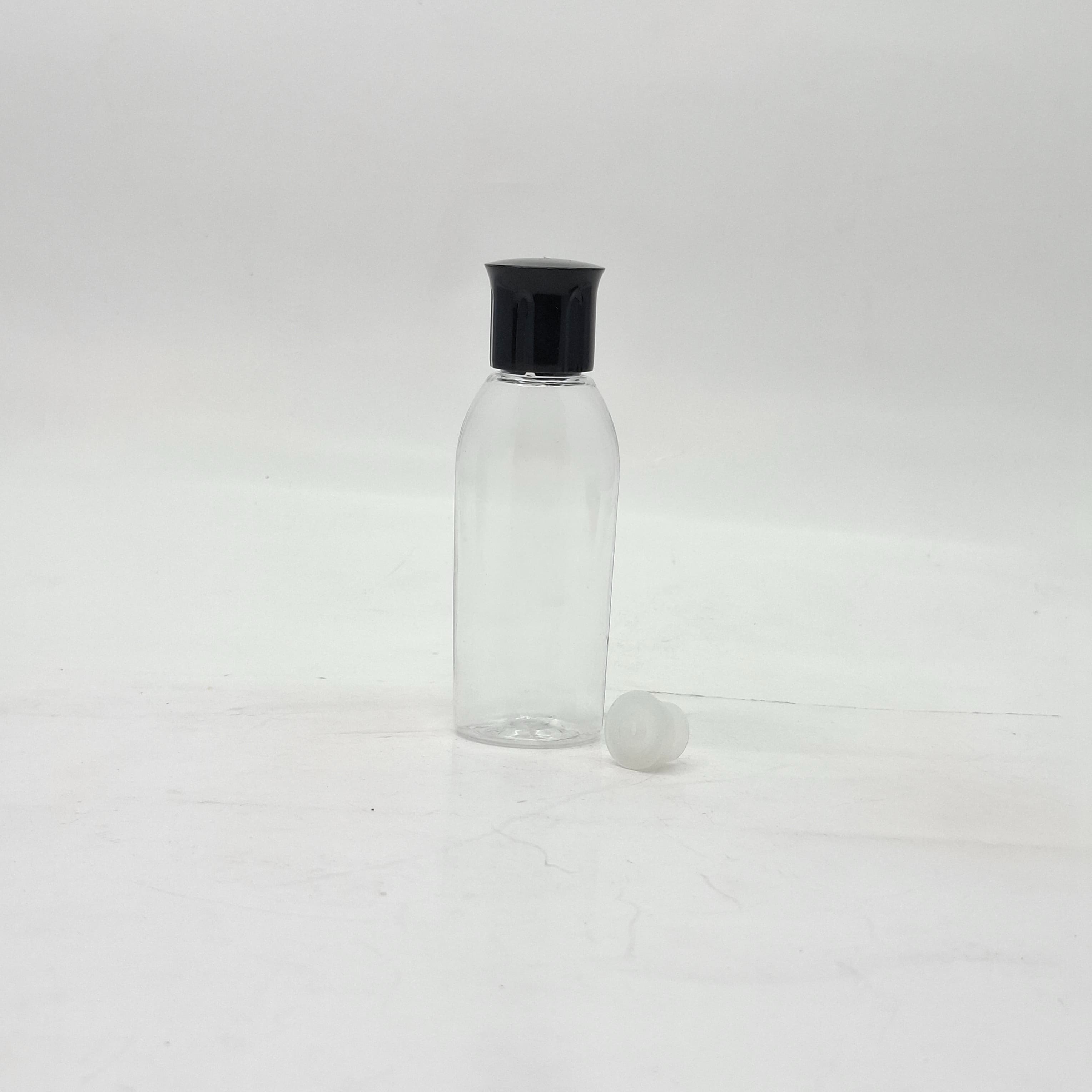 Main image of 50ml Reebon Bottle Clear - Oil Lid Black 