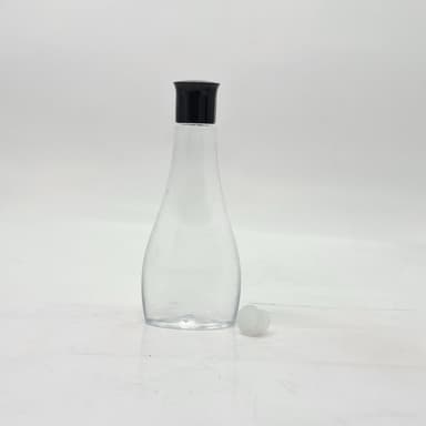 100ml Oil Bottle Clear - Oil Lid Black