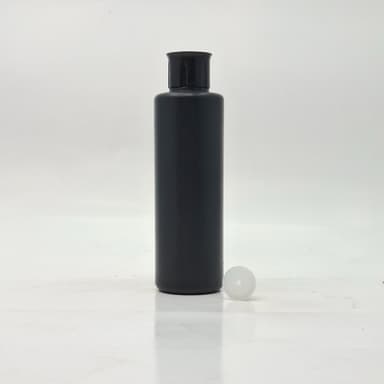 200ml HDPE Bottle Black - Oil Lid 
