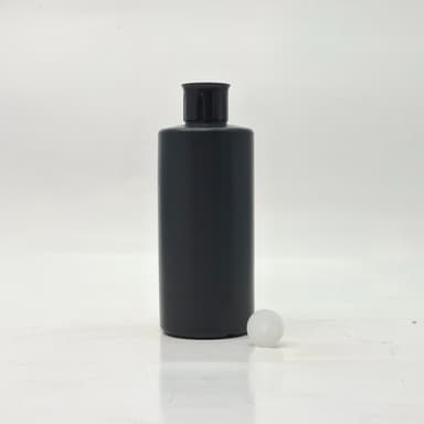 300ml HDPE Bottle Black - Oil Lid Black