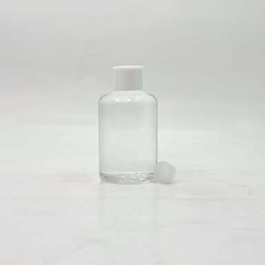 200ml Short Bottle Clear - Oil Lid White 